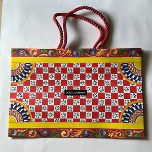 ⬇️FLASH SALE⬇️ Dolce & Gabbana Red Handled Shopping Bag NEVER USED